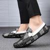 Fashion Hot Selling Men's Leather Casual Shoes Europe America High-end Banquet Dress Shoes Soft Soled Men's Flat Bottomed Loafers
