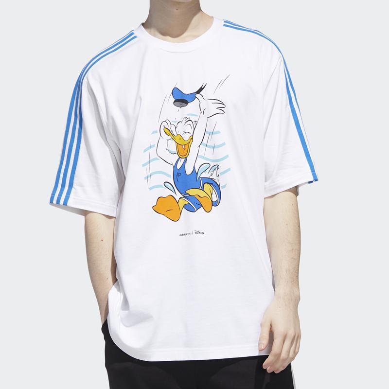 Adidas Neo Donald Duck Graphic Tee Men Tops White GJ5646