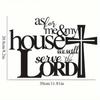 Metal Cross Wall Art Bible Verse Sign Christian Faith Home Decor Religious Gift