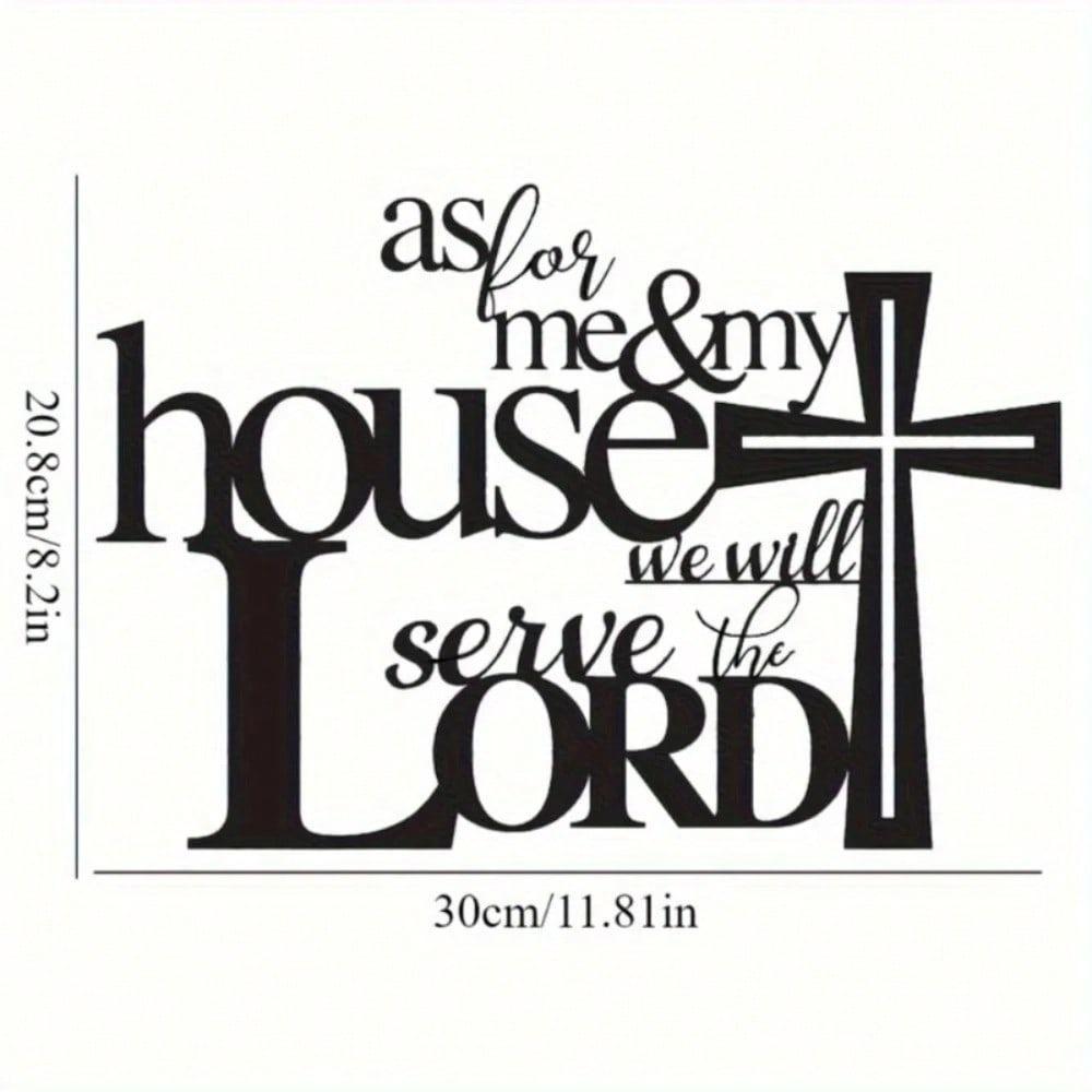 Metal Cross Wall Art Bible Verse Sign Christian Faith Home Decor Religious Gift