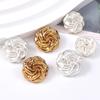 High-End Flower Buttons, Irregular Small Fragrant Style Blazer Trench Coat Coat Metal Accessories Decorative Buttons