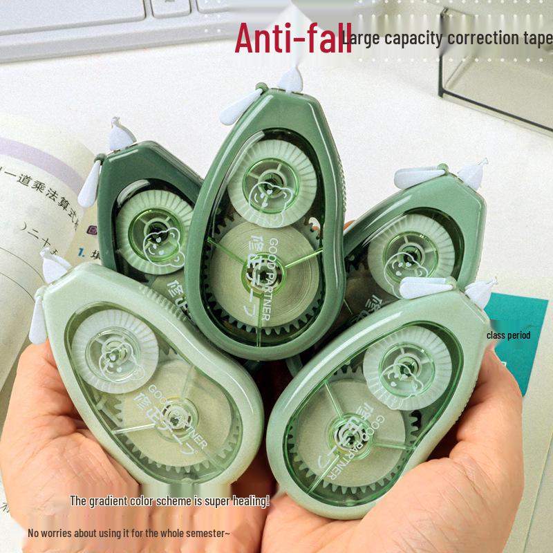 

INS Student High Capacity Silent Correction Tape Set - Portable & Compact Silent & Color Gradient - Random 1 pc