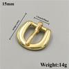1pcs 15mm/18mm/20m/26mm/33mm/39mm Brass Men's Belt Buckle Women's Pin Buckle Belt Head Head Adjustment Bags and Leather Goods