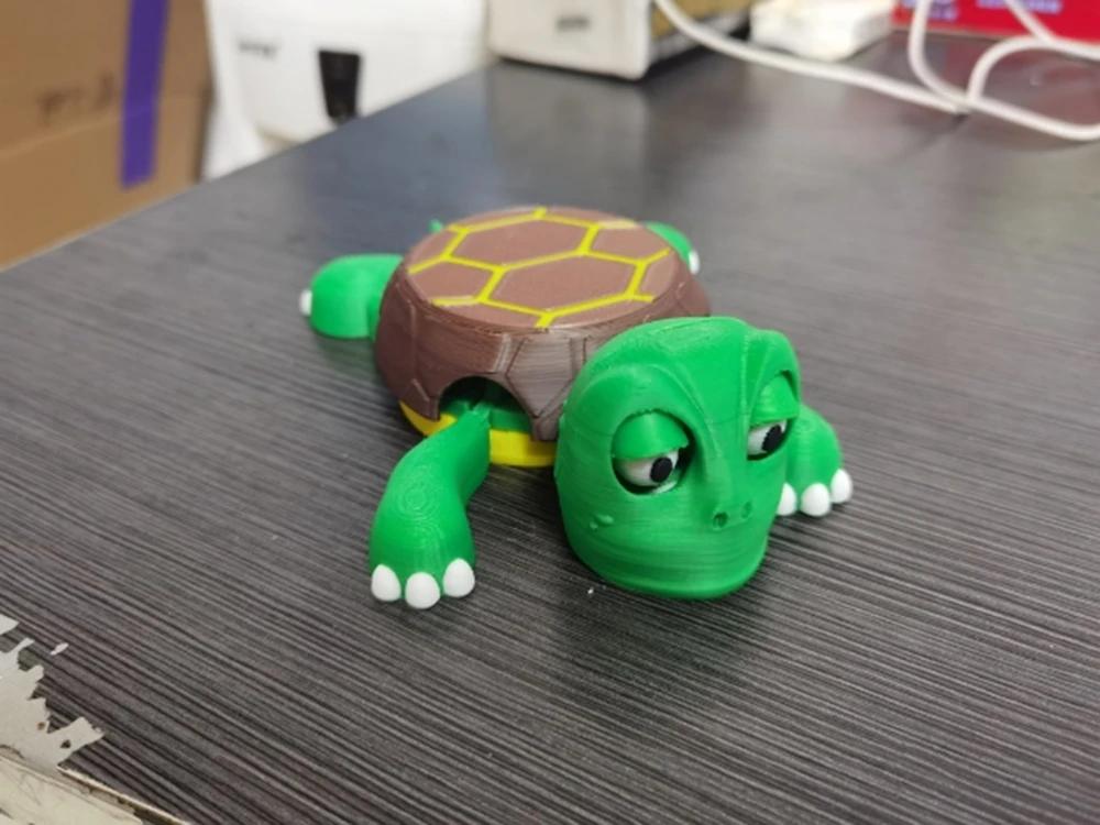 Cartoon Fun Turtle Coasters With Expression 3D Printing Insulated Coasters for Home Office Desktop Decorative Ornaments