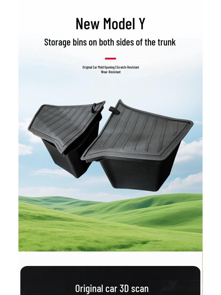 Tesla Model Y/YL Trunk Side Storage Organizer Accessories
