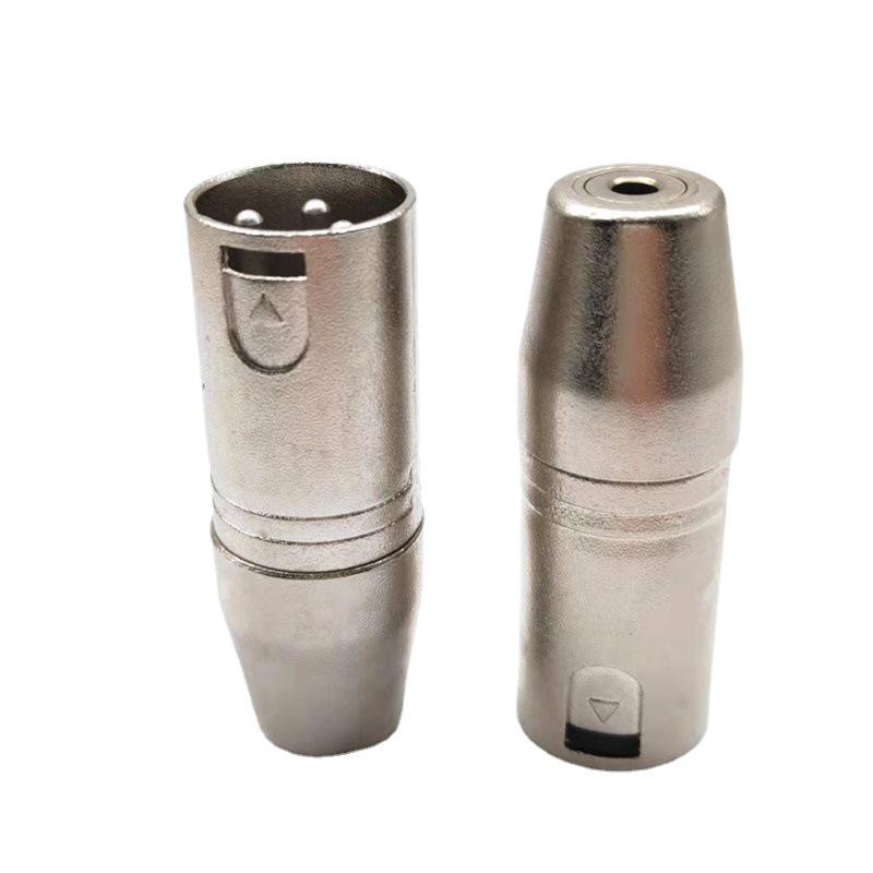 3.5mm Female to 3-Core XLR Male Audio Adapter for Microphone