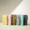 Cowhide Mobile Phone Bag, Simple Texture Mobile Phone Messenger Bag, Genuine Leather Mini Square Bag