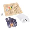 Math Multiplication Board Children Montessori Counting Educational Toys Wooden Multiplication Table