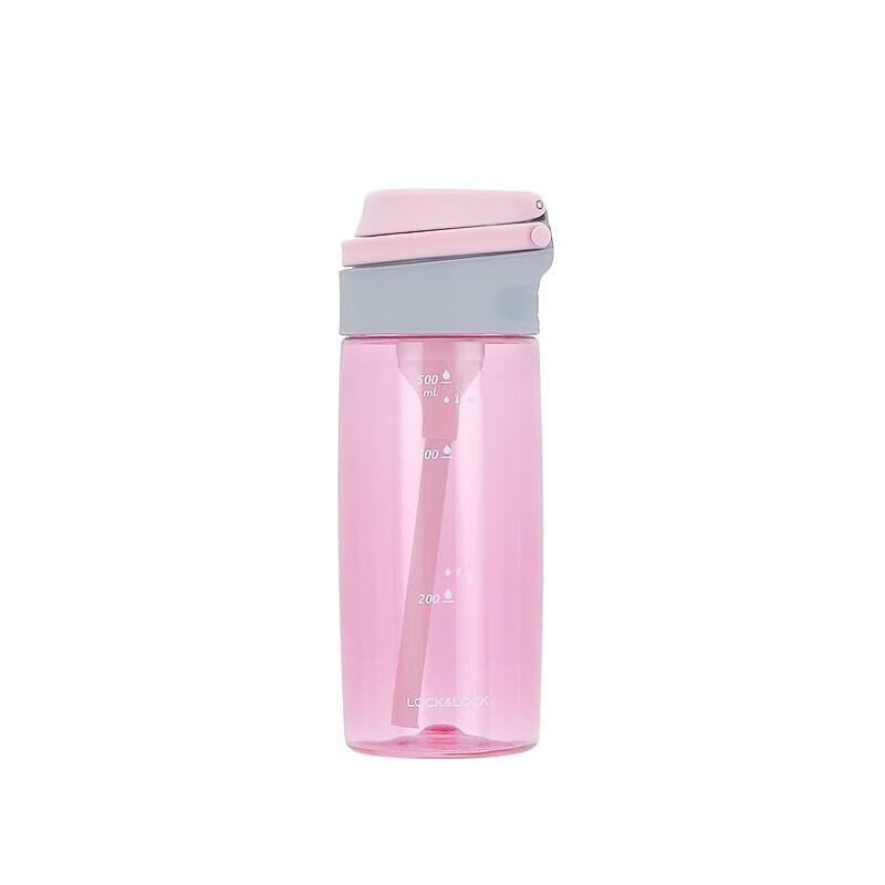 Lock&Lock 550ml Portable Plastic Straw Water Bottle