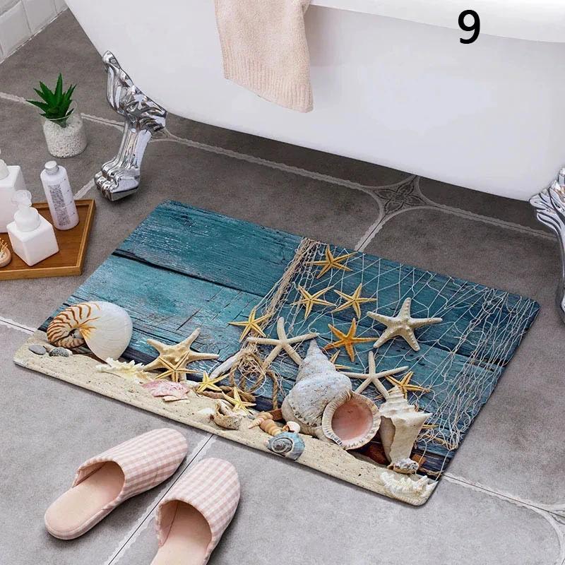 Cartoon Camper Carpet Bathroom Entrance Doormat Bath Indoor Floor Rugs Absorbent Mat Anti-slip Kitchen Rug for Home Decorative