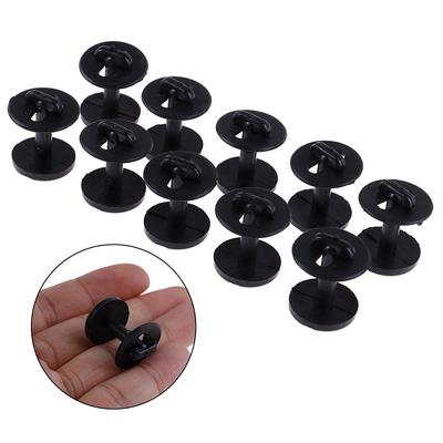 40 Pcs Car Mat Carpet Foot Pad Edge Retaining Fastener Fixed Black Plastic Clips