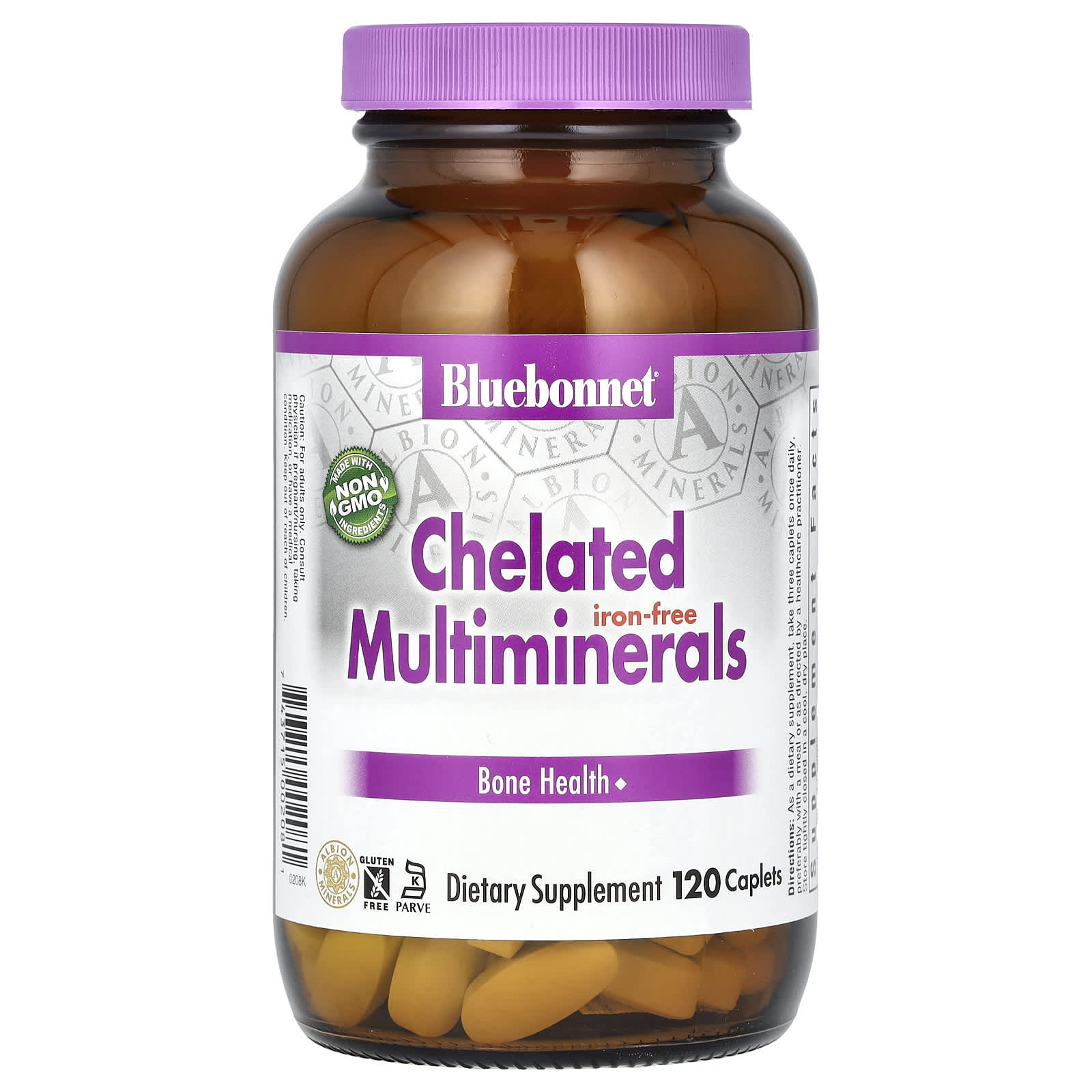 

Chelated Multiminerals, Iron Free, 120 Tablets