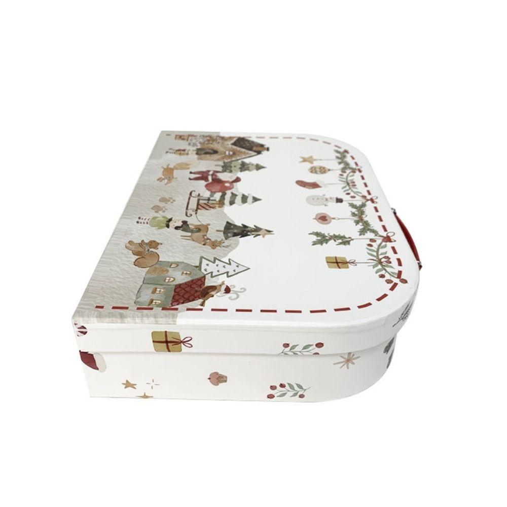 Weihnachtsgeschenkbox aus Karton Tragbarer Koffer Neuer Geschenkbehälter Geburtstag