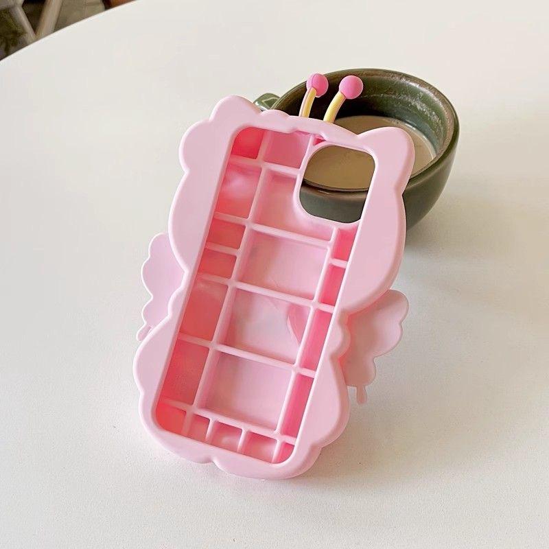 Sweet Flower Hello Kitty 3D Cartoon Silicon Soft Phone Case for iPhone 16 15 Pro Max 14 Plus 12 Pro 13 Mini 11 X XS XR 7 8 SE