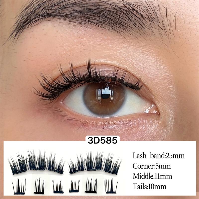 Private Label 3D Lash Factory Nature Look New Thin Invisible Quantum Eyelash Vegan Magnetic Lashes Kit No Liner