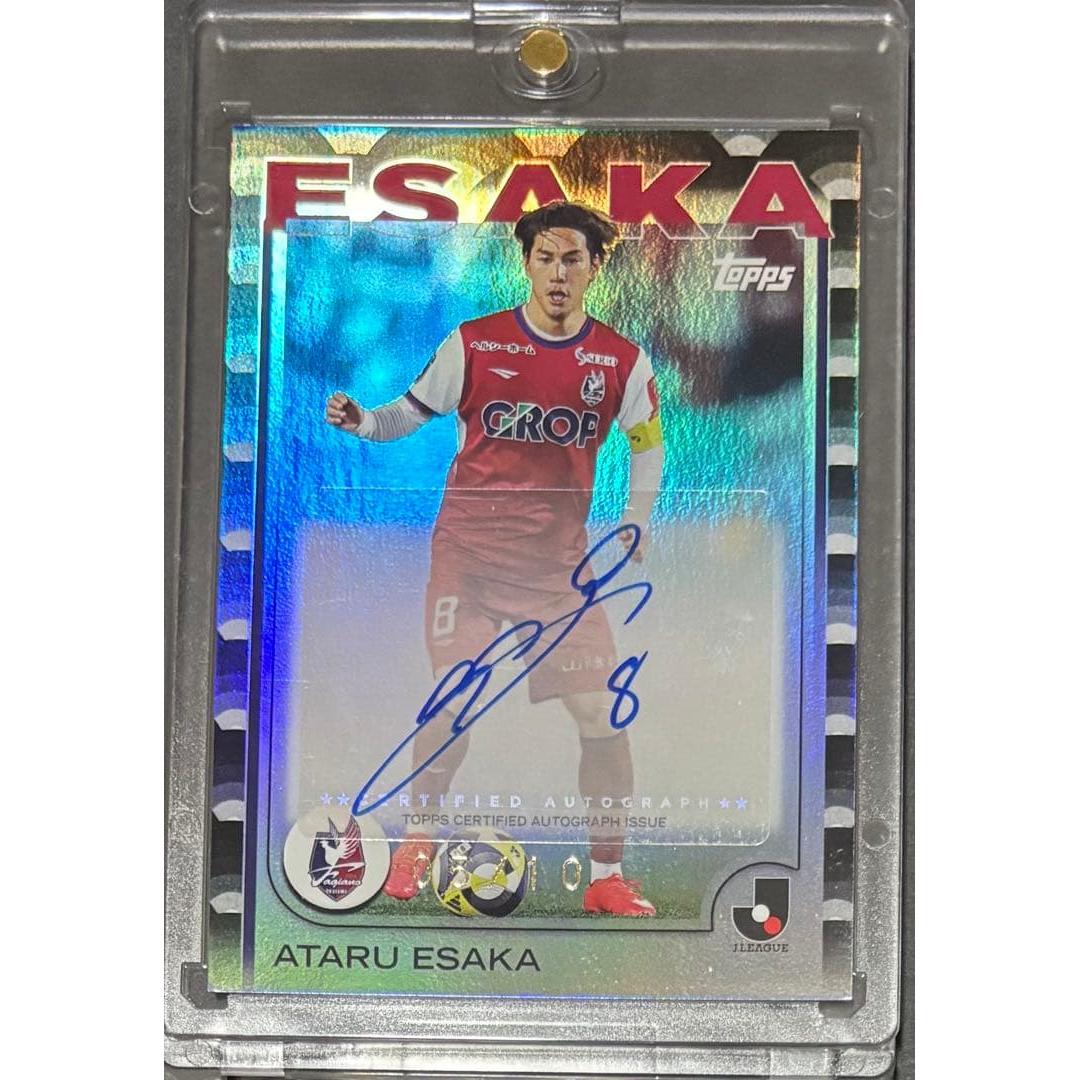 2025 Topps J League Ren Esaka 10 siri autograph card