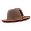 New felt hat, solid color felt hat, webbing decorative pure wool felt hat