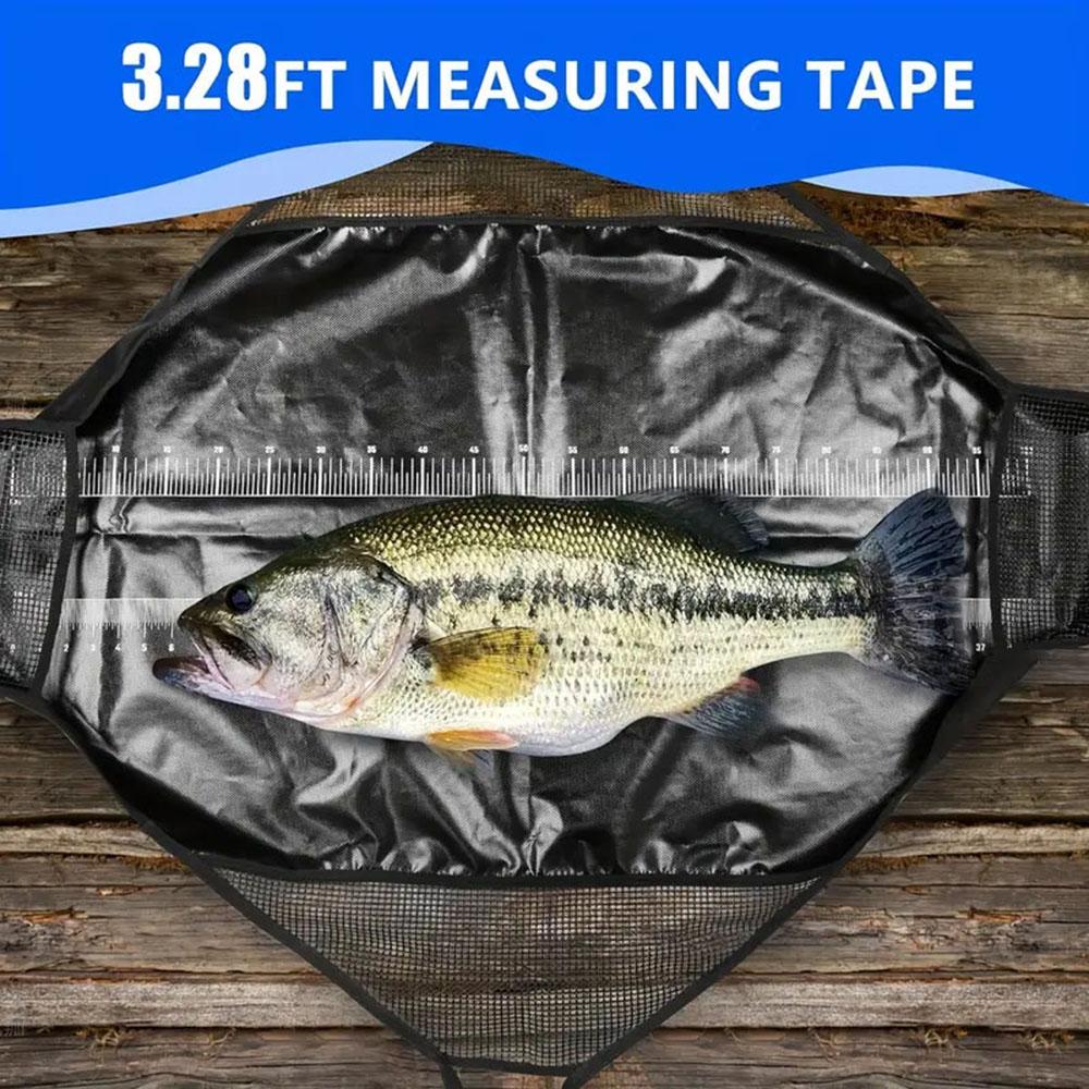 Fishing Tackle Accessories Bag Fishing Weighing Sling Bag With Ruler Graduated Scale Case Carp Coarse Heavy Duty Fish Weigh Bag
