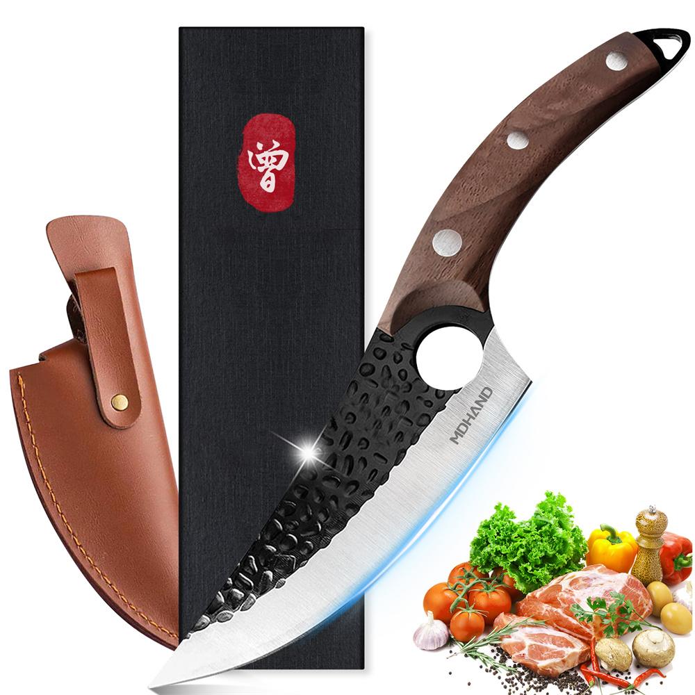 3 models Forged Stainless Steel Kitchen Knives Chef Boning Knifes Rosewood Non-slip Handle Fish Meat Cleaver Sharp Knives