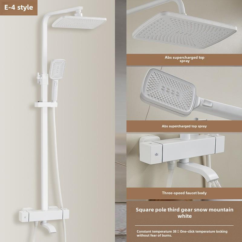 Thermostatic Shower Set with One-Touch Temp Lock & Boost Shower Head