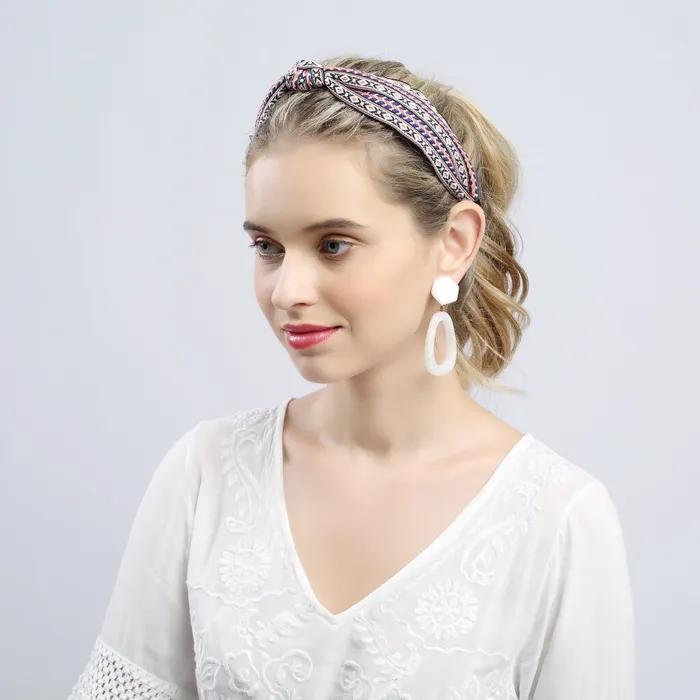 LALA Bandana Wide Hairband - Pink