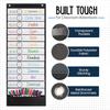 Essex Wares - 13 Pocket Daily Schedule Pocket Chart, Ultra-Durable Visual Schedule for Kids - Easy to Use, Reble Daily Schedule for Kids - Reversible