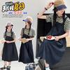 Girls' Summer Dress 2026 New Style Children's Stylish Medium and Large Girls' Summer Dress Cowboy Strap Skirt Two Piece Set