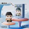 New ONE PIECE Sun God Nika Luffy Micro Action Block Chopper Ace Buggy 3D Anime Model Assembly Mini Bricks Figure Toys For Gift