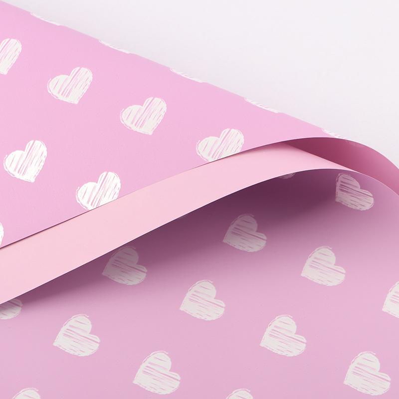 20Pcs Waterproof Floral Wrapping Paper Double Sided Elegant Letter Printed Bouquet Packing Material Bouquet Wrapping Paper