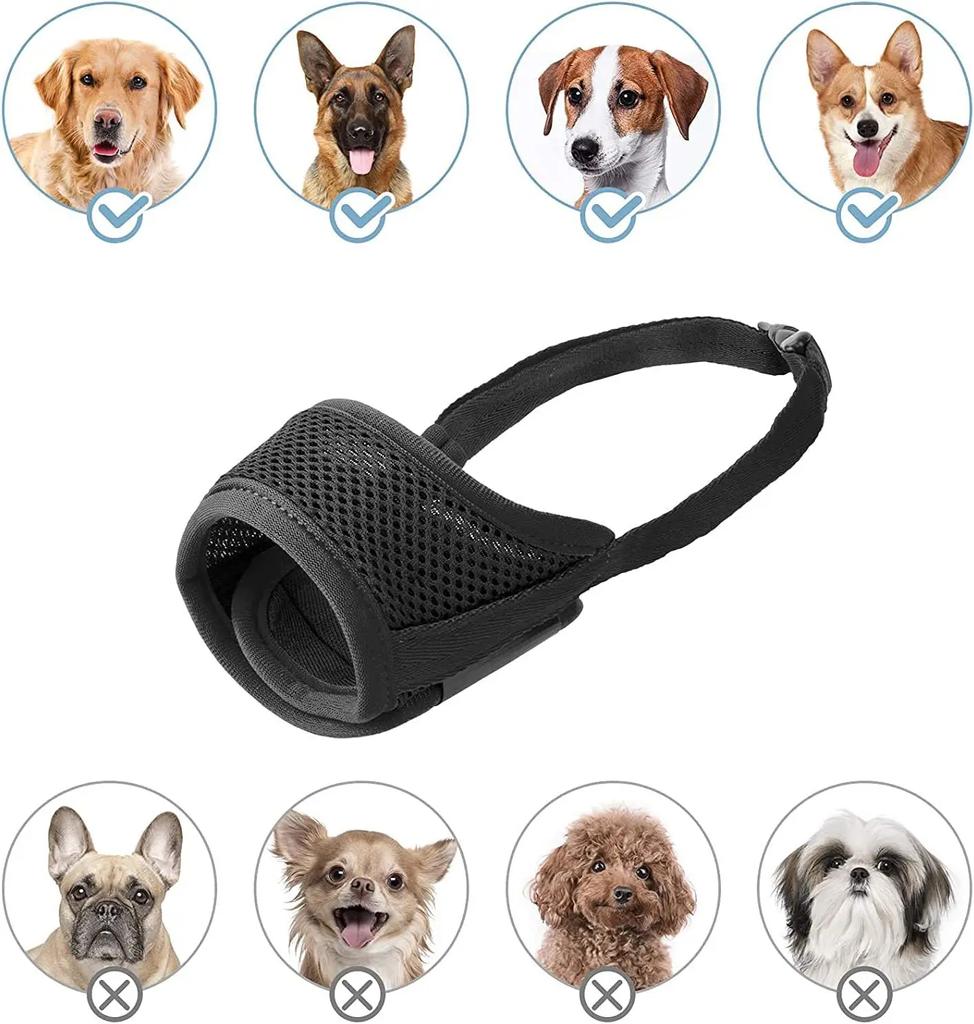 Pet Dog Mouth Mask Anti Disorderly Eating Mouth Mask Anti Barking Anti Biting Corgi Teddy Special Anti Licking Mouth Mask Small