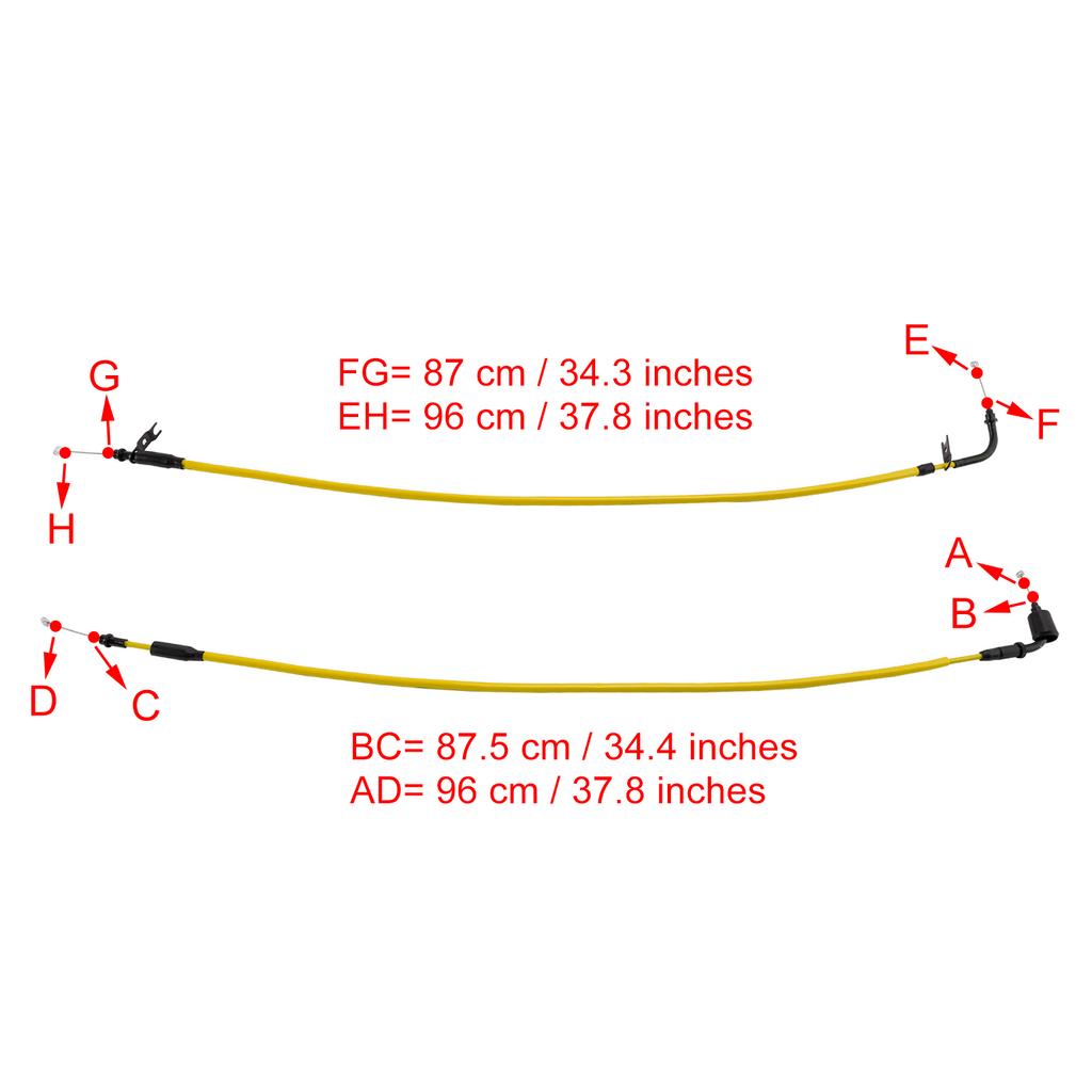 Throttle Cable Wire for Suzuki GSXR1000 2017-2023 Yellow