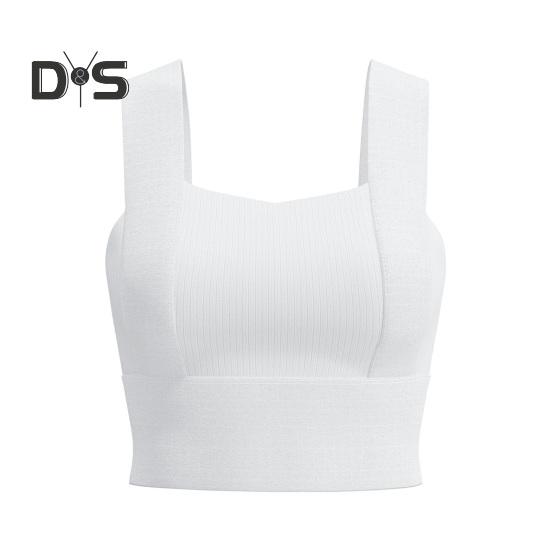 Dámská sportovní podprsenka se čtvercovým výstřihem, polstrovaný cvičební crop top s vestavěnou podprsenkou pro jógu, posilovnu, fitness, běh