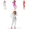 Elegant And Attractive Metallic Catsuit Bodysuit With Good Stretchy Fabric For Women