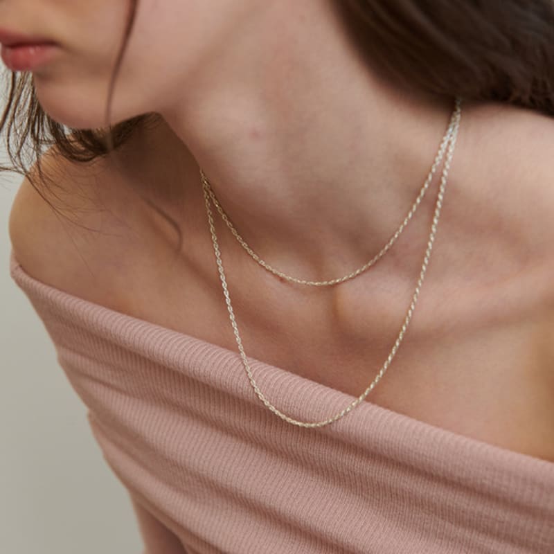 cotoit Daily knot Chain Necklace Long