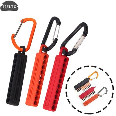 1PC Plastic Hex Shank Screwdriver Bit Holder Portable 10Holes Storage Case Organizer Screw Driver Head Drill Bit Stand Case Tool