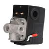 Air Compressor Pressure Switch 4 Ports Pressure Control Switch with On Off Metal Lever and Unloader