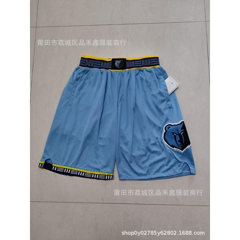 Men Women Basketball Shorts NBA Team City Edition Cotton Athletic Performance Pants Sportswear