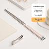High-Grade 304 Stainless Steel Chopsticks: Luxury, Durable, Mold-Resistant Tableware for Home, Hotel, or Restaurant Use