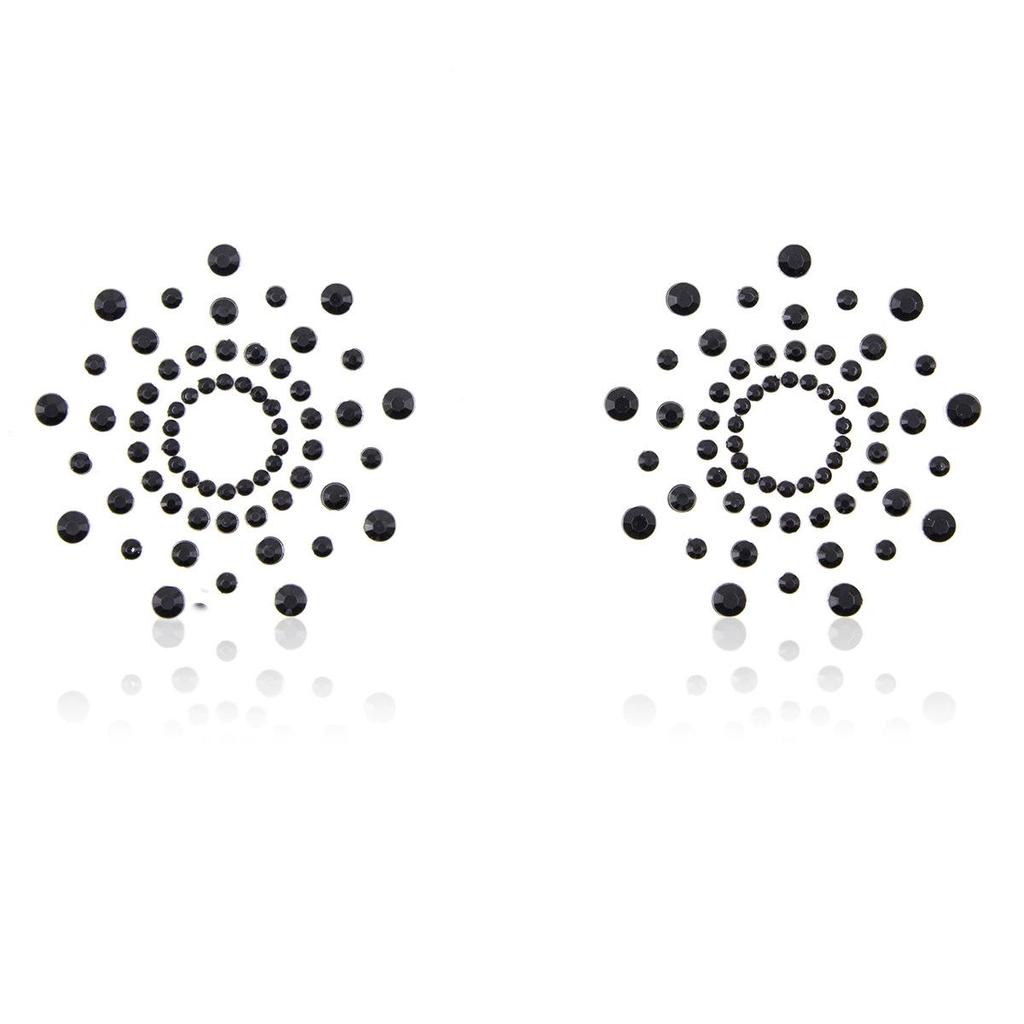 Transparent Rhinestone Nipple Pasties - Erotic SM Adult Toys