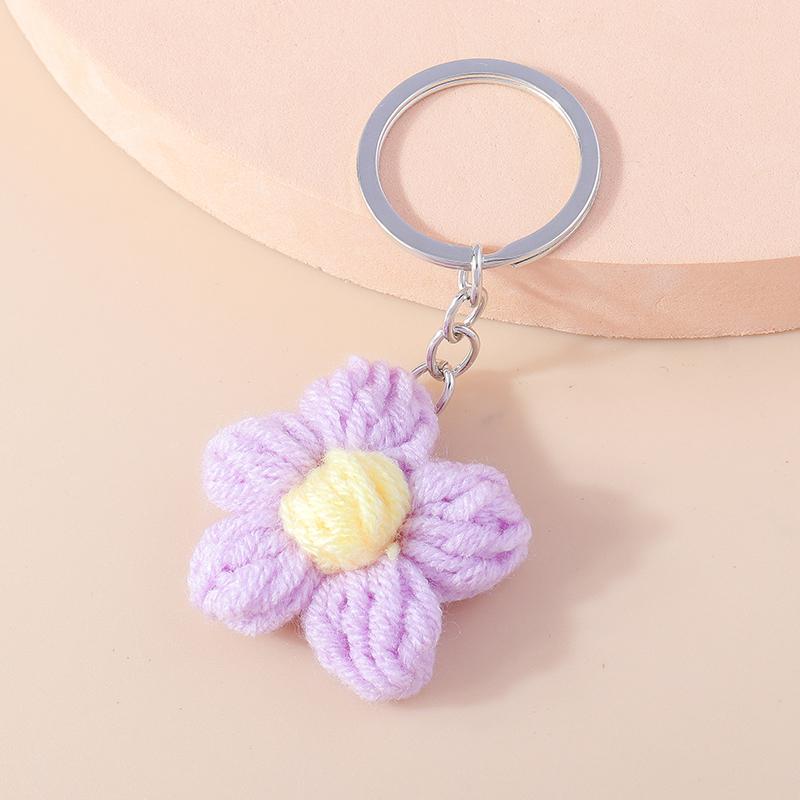 Lovely Handmade Bee Keychain Animal Key Ring Pendants for Women Girls Handbag Decor DIY Kid's Jewelry Gifts