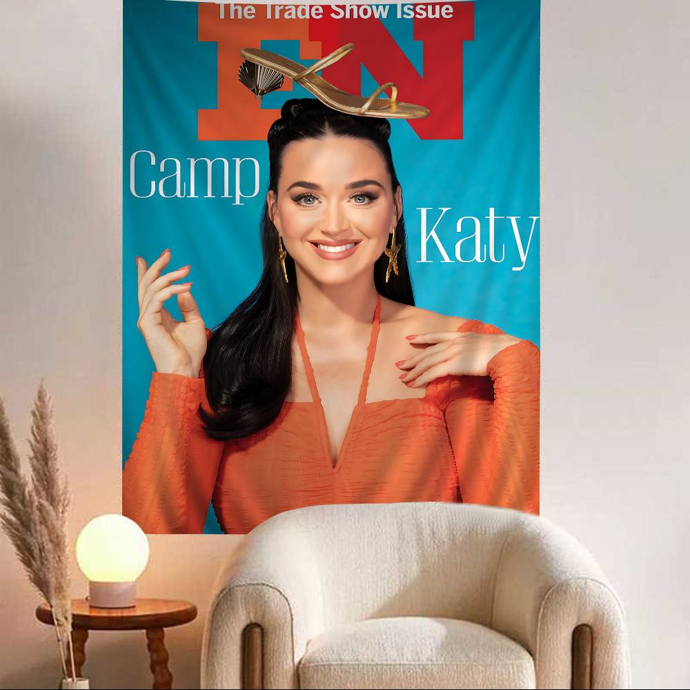 KATY PERRY Musik Wandteppich Heimdekoration Hippie Bohème Dekoration Divination INS Heimdekor