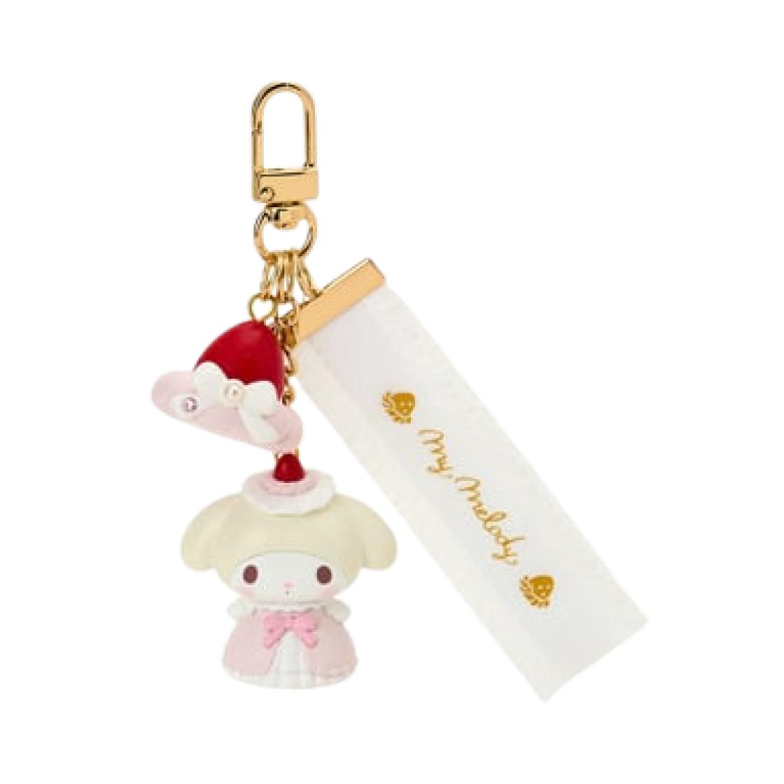 Sanrio My Melody Strawberry Whipped Cake Keychain ONE SIZE