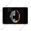 Daft Punk Vintage Poster Rock Music Metal Sign Retro Poster Metal Plaque Pub Bar Club Bedroom Decorative Plate Music Wall Decor