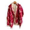 High-End Temperament Scarf Women, Double-Sided Love Winter Warm Shawl, Thickened Scarf