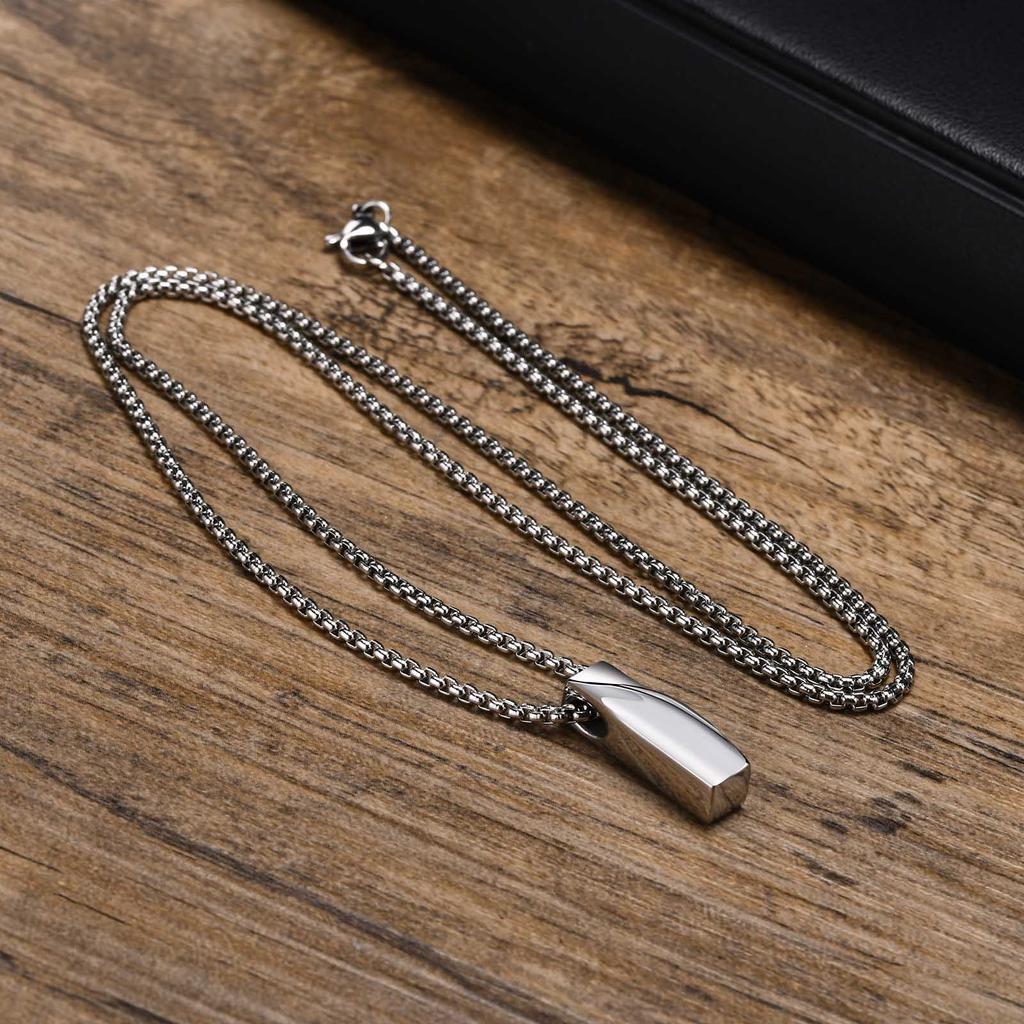Europäischer und Amerikanischer Langer Geometrischer Moebius Anhänger Herren Mode Halskette Pullover Kette Schmuck