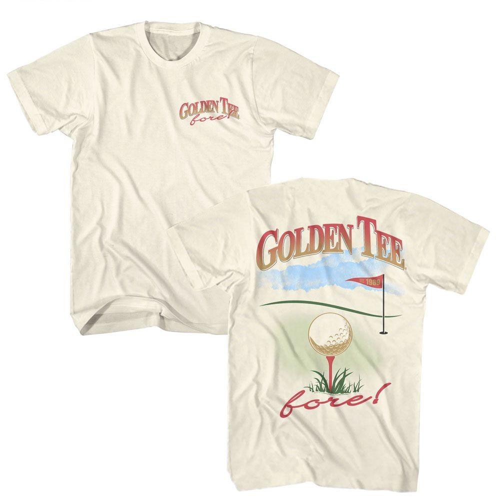Golden Tee Fore Natural Gaming Shirt L