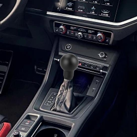 Universal Car Shift Knob, Aluminum Manual Gear Stick, Weighted Round Ball with 3 Adapters for Truck SUV