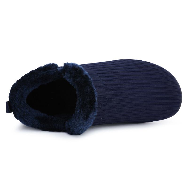 New Spring Soft Skin Thick Warm Heat Collection Home Men's Cotton Shoes Fashion Flying Woven Breathable Cotton Mop