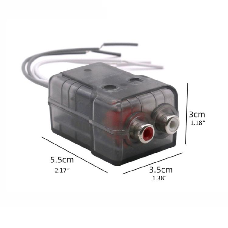 Adjustable Line Output Converter High to Low Level RCA Adapter Amplifier Audio