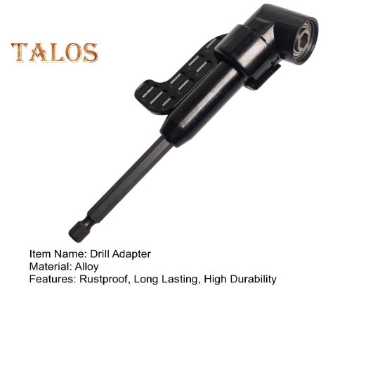 105-Degree Right Angle Drill Adapter Universal Corrosion Resistant Easy To Install Rotatable Hex Shank Driver Angle Drill Attachment